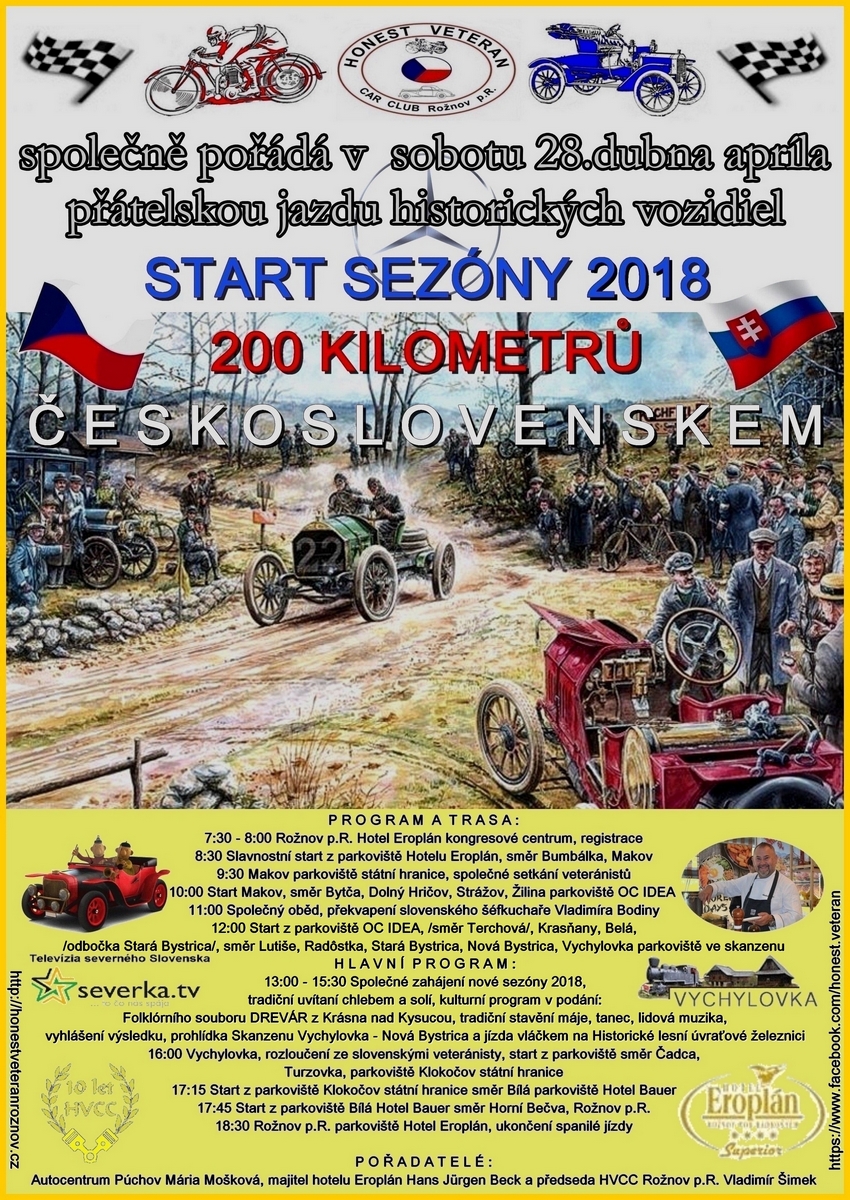 Plakát 200km Československem 2018